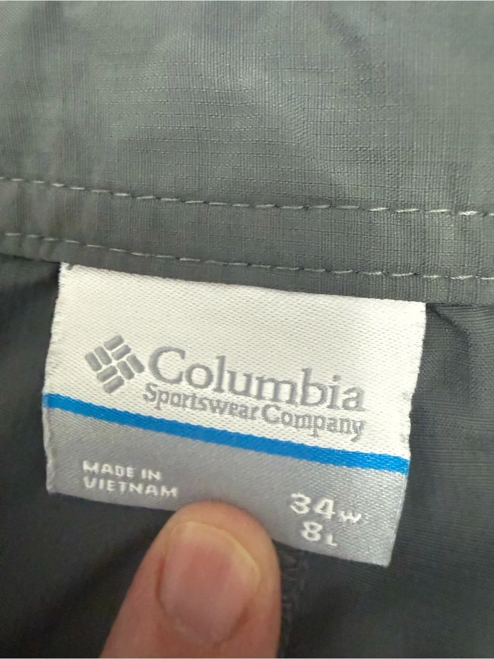 Columbia PFG Men’s 34 Omni-Shade Fishing Cargo Shorts Gray 9” Inseam